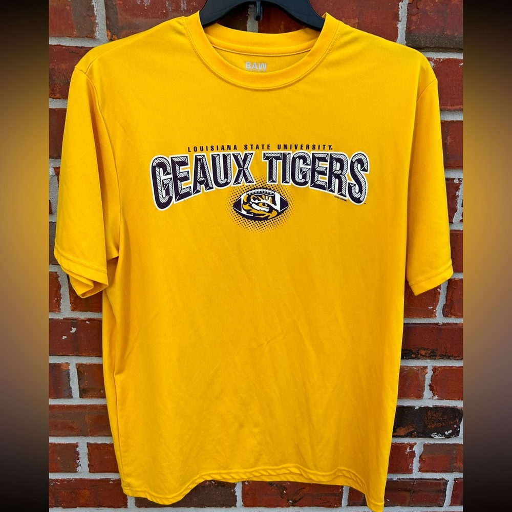 Louisiana State University LSU Geaux Tigers XL BAW Athletic Wear Short Sleeve T